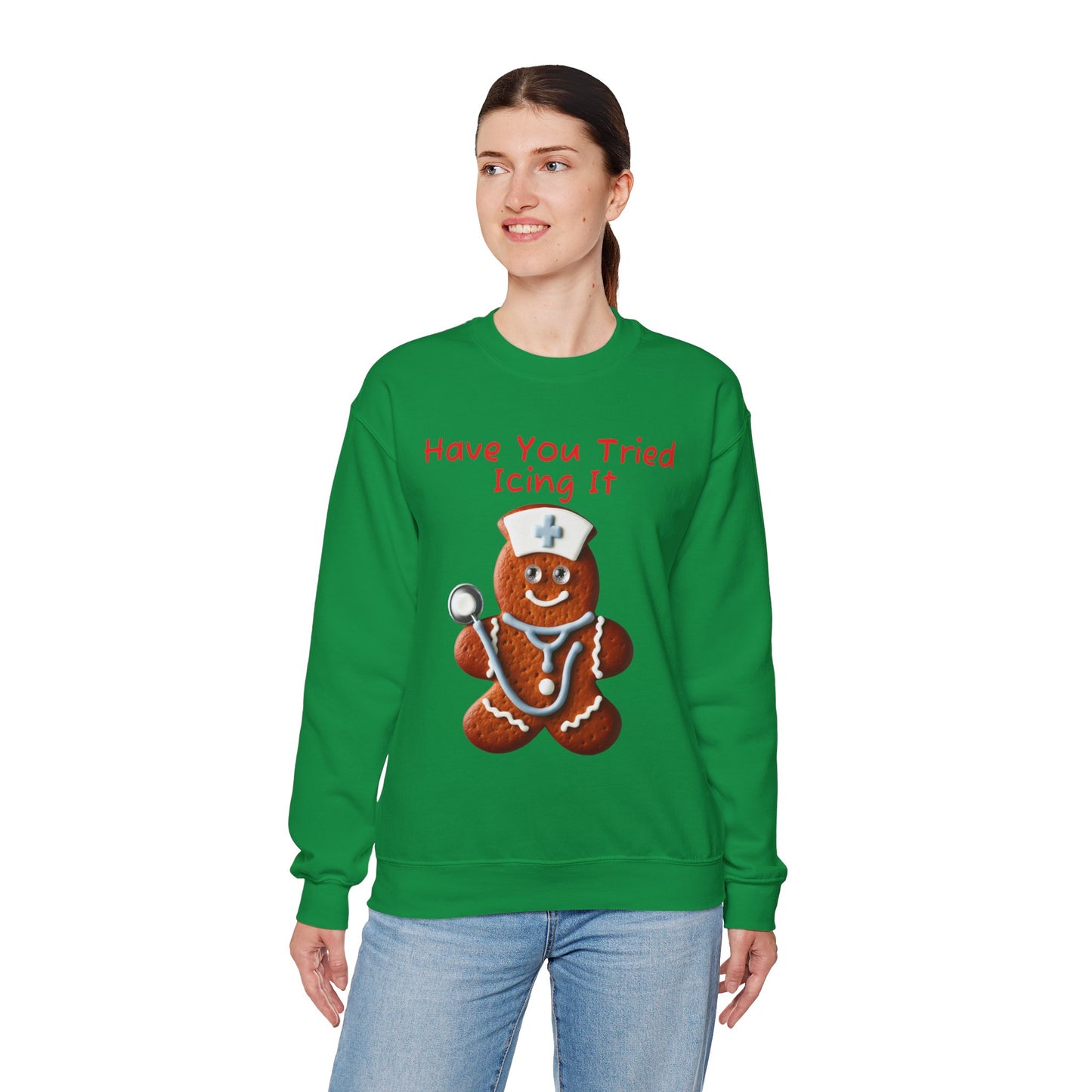 Gingerbread Icing Nurse Humor Sweatshirt