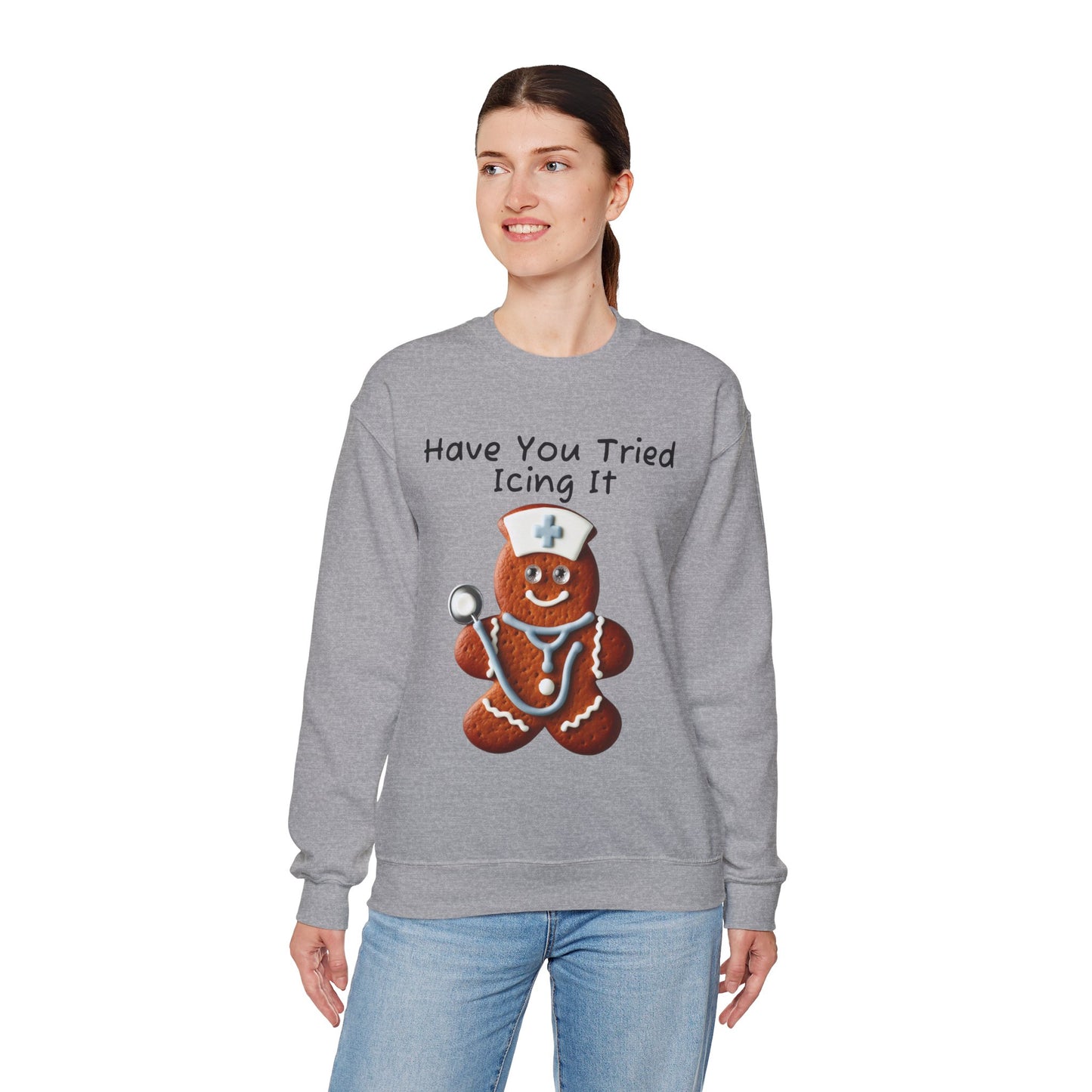 Gingerbread Icing Nurse Humor Sweatshirt