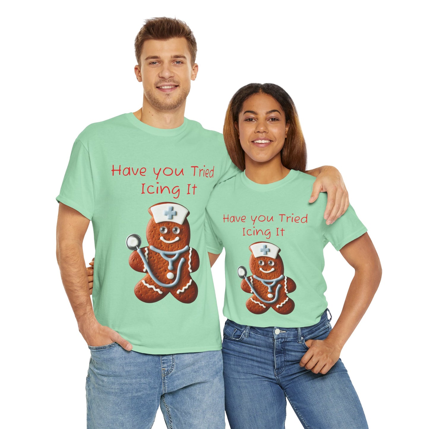 Gingerbread Icing Nurse Humor Tee