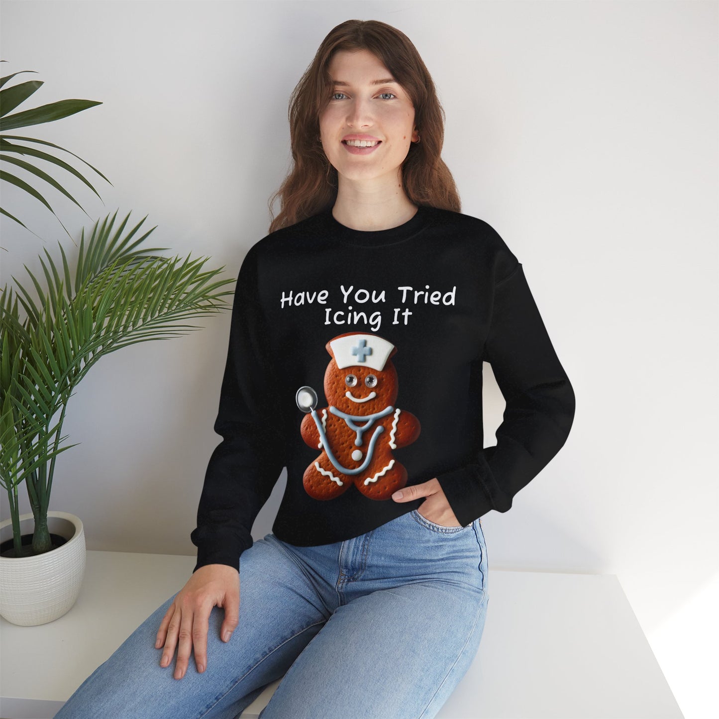 Gingerbread Icing Nurse Humor Sweatshirt