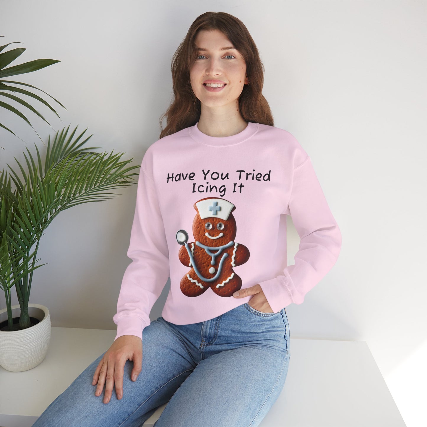 Gingerbread Icing Nurse Humor Sweatshirt