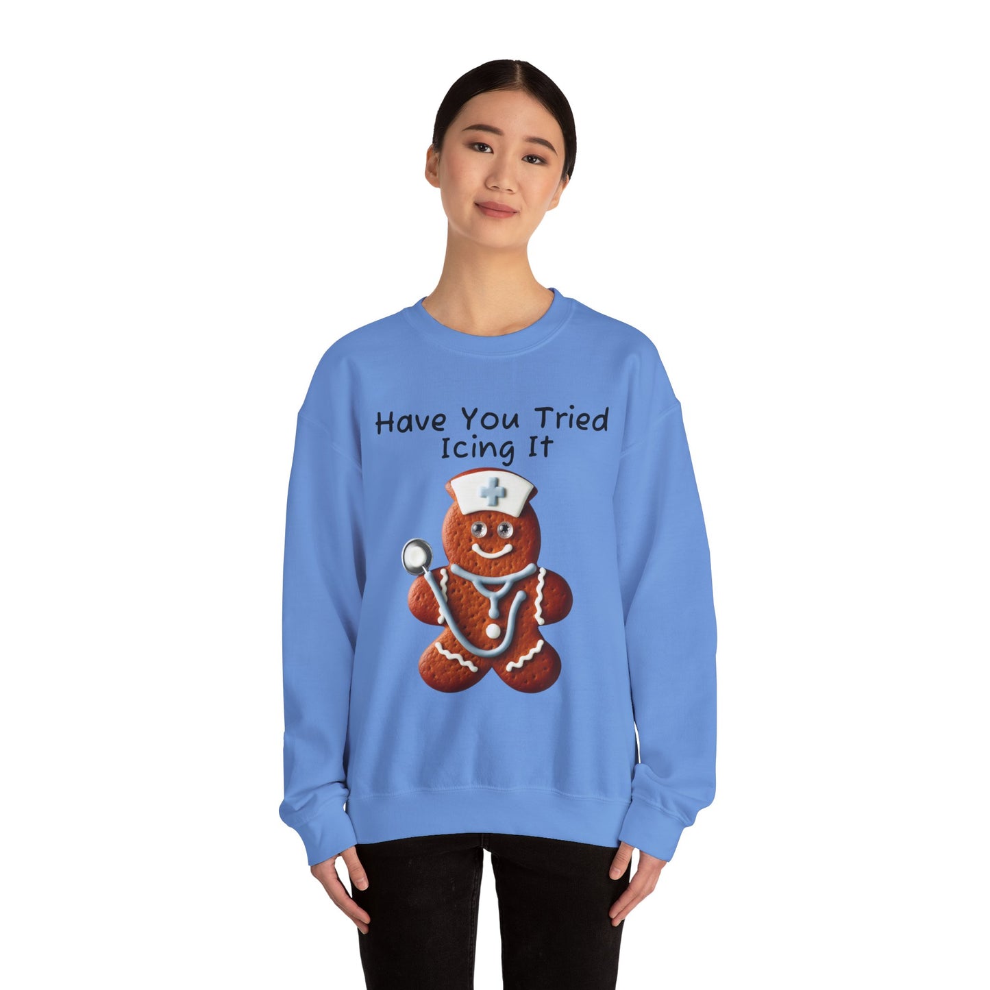 Gingerbread Icing Nurse Humor Sweatshirt