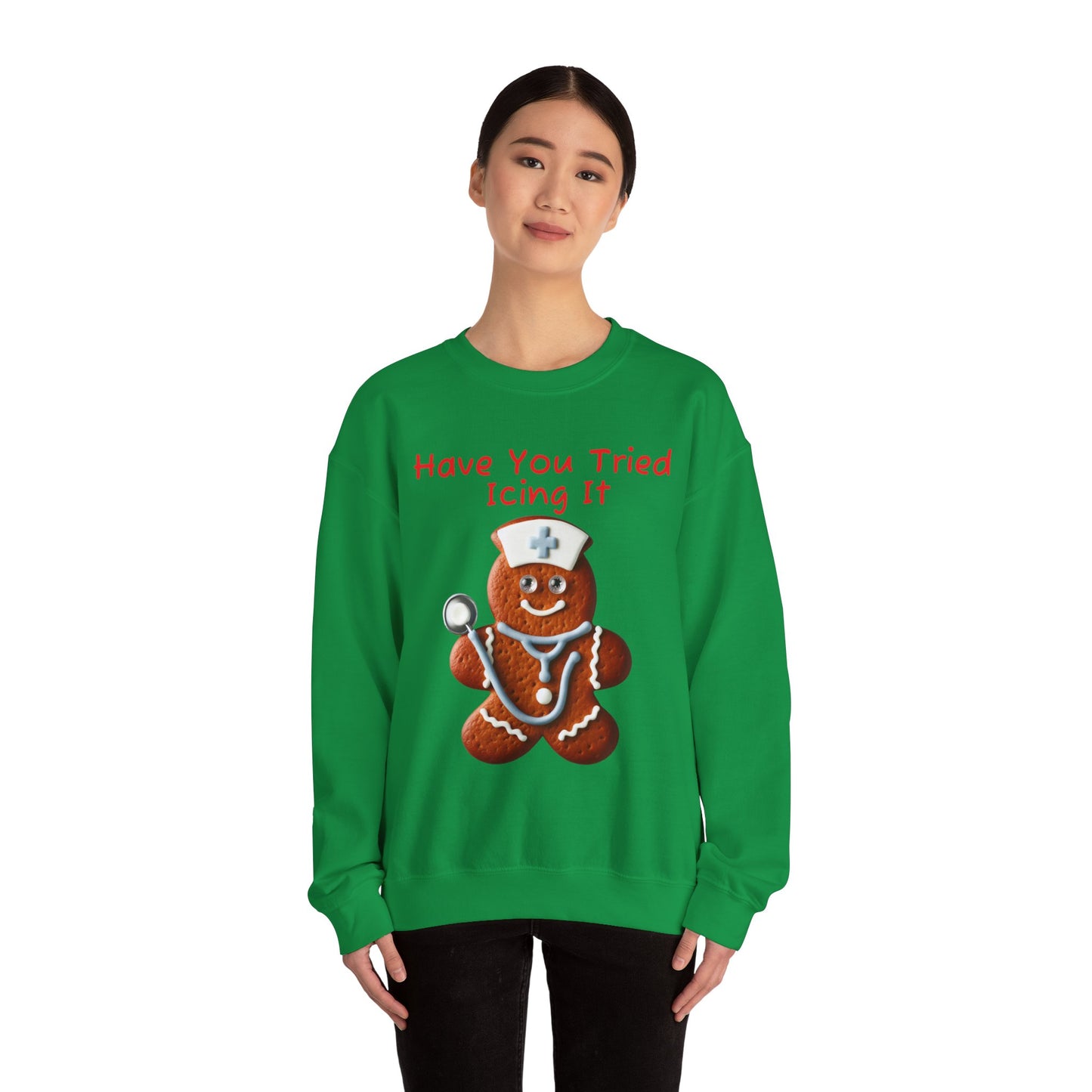 Gingerbread Icing Nurse Humor Sweatshirt