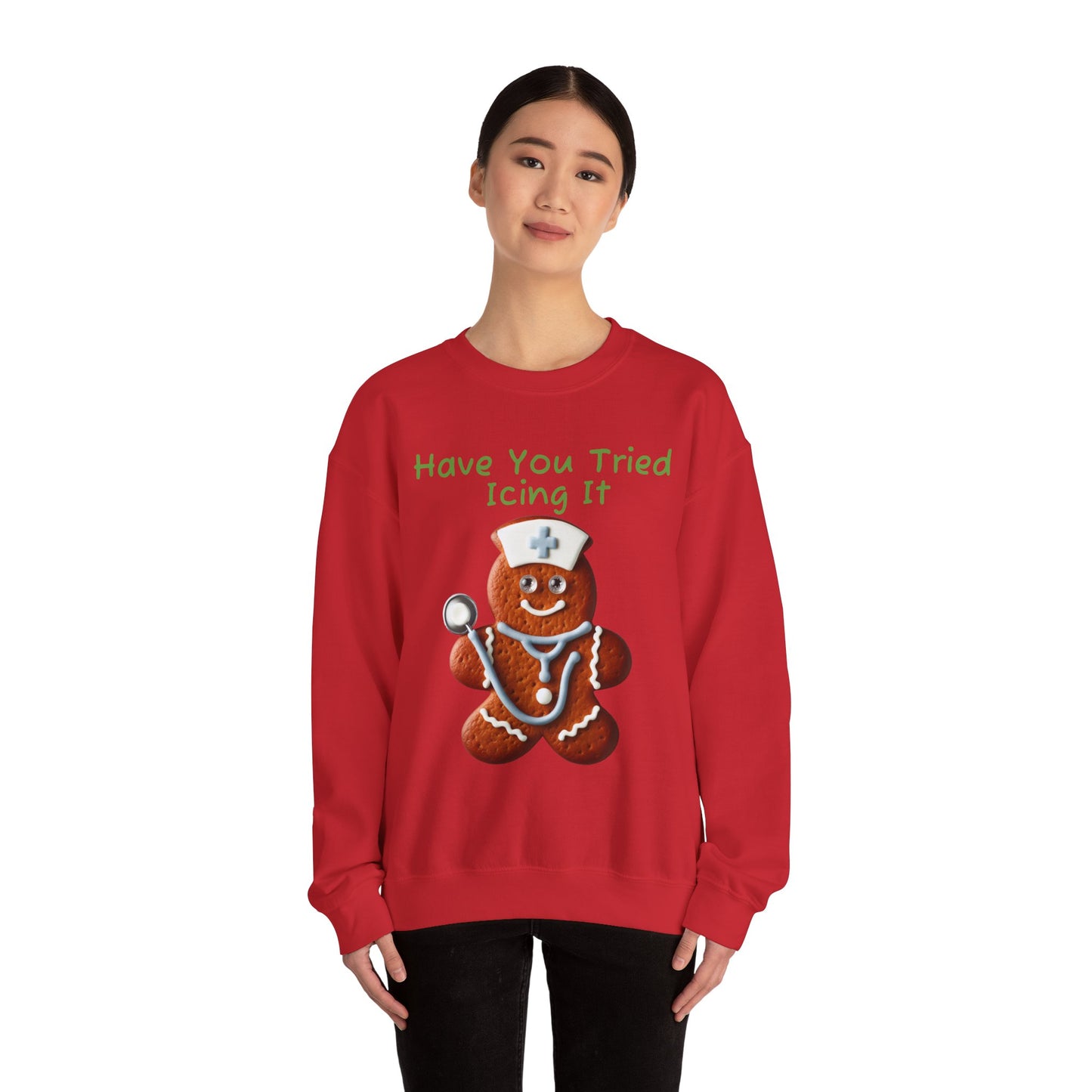 Gingerbread Icing Nurse Humor Sweatshirt