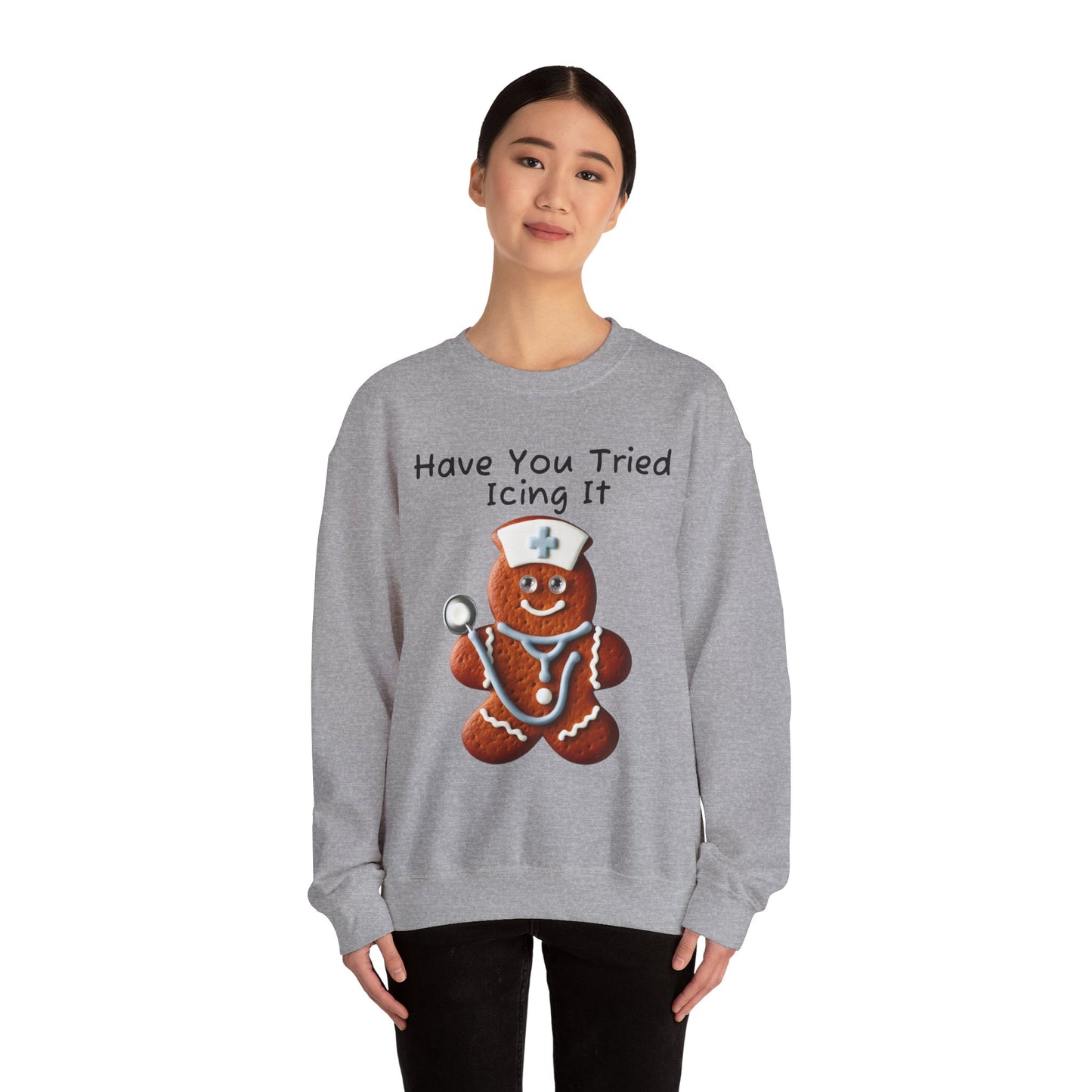 Gingerbread Icing Nurse Humor Sweatshirt