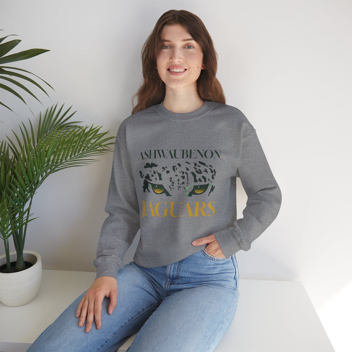 Ashwaubenon Jaguars school spirit crewneck, Unisex