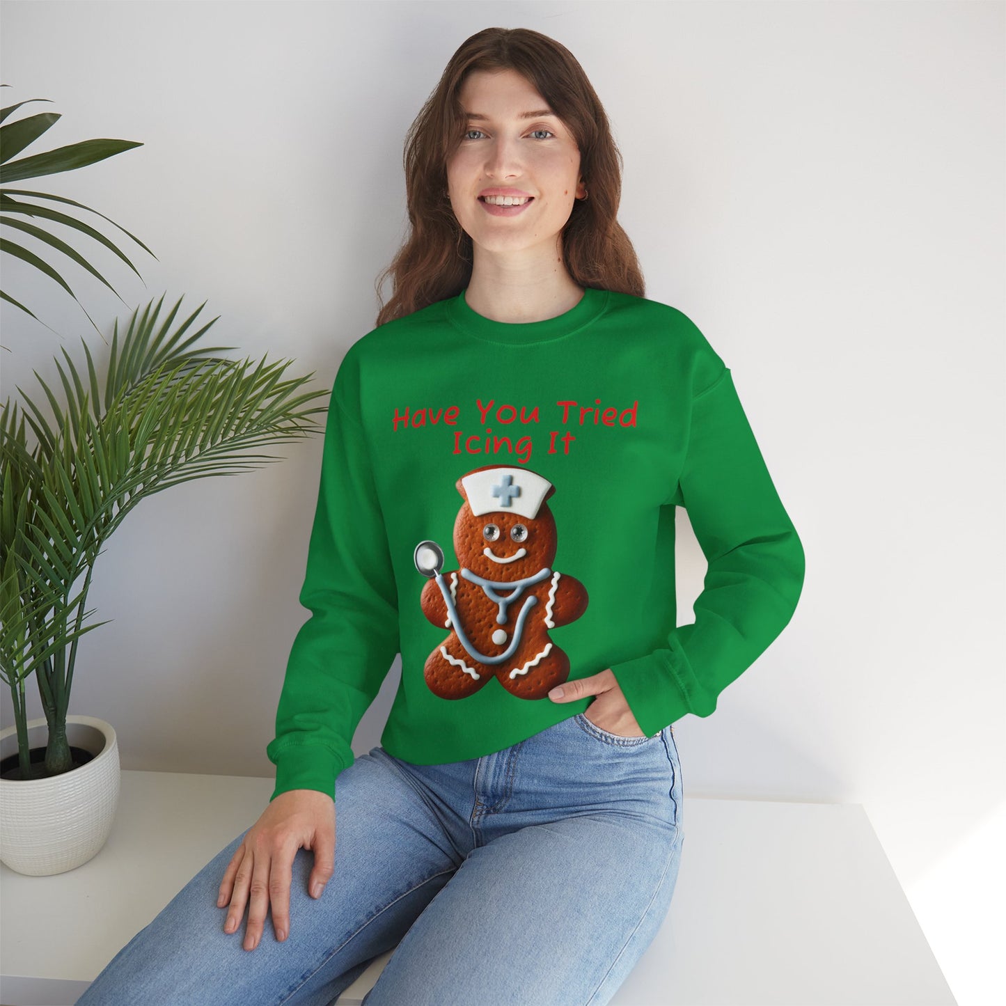 Gingerbread Icing Nurse Humor Sweatshirt