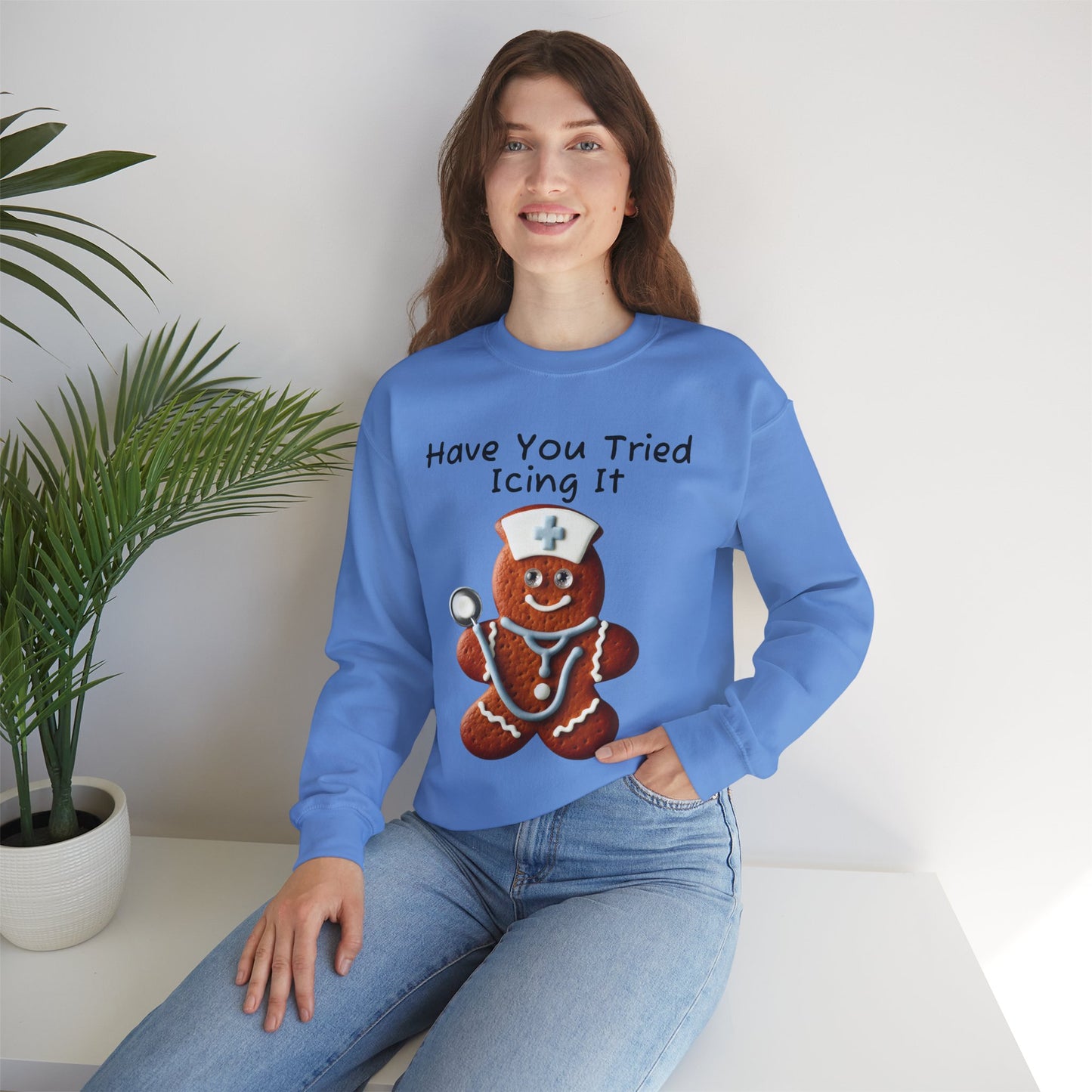 Gingerbread Icing Nurse Humor Sweatshirt