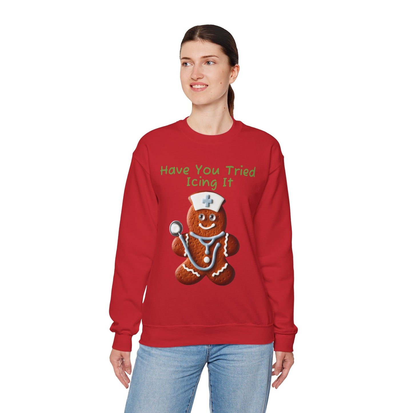 Gingerbread Icing Nurse Humor Sweatshirt