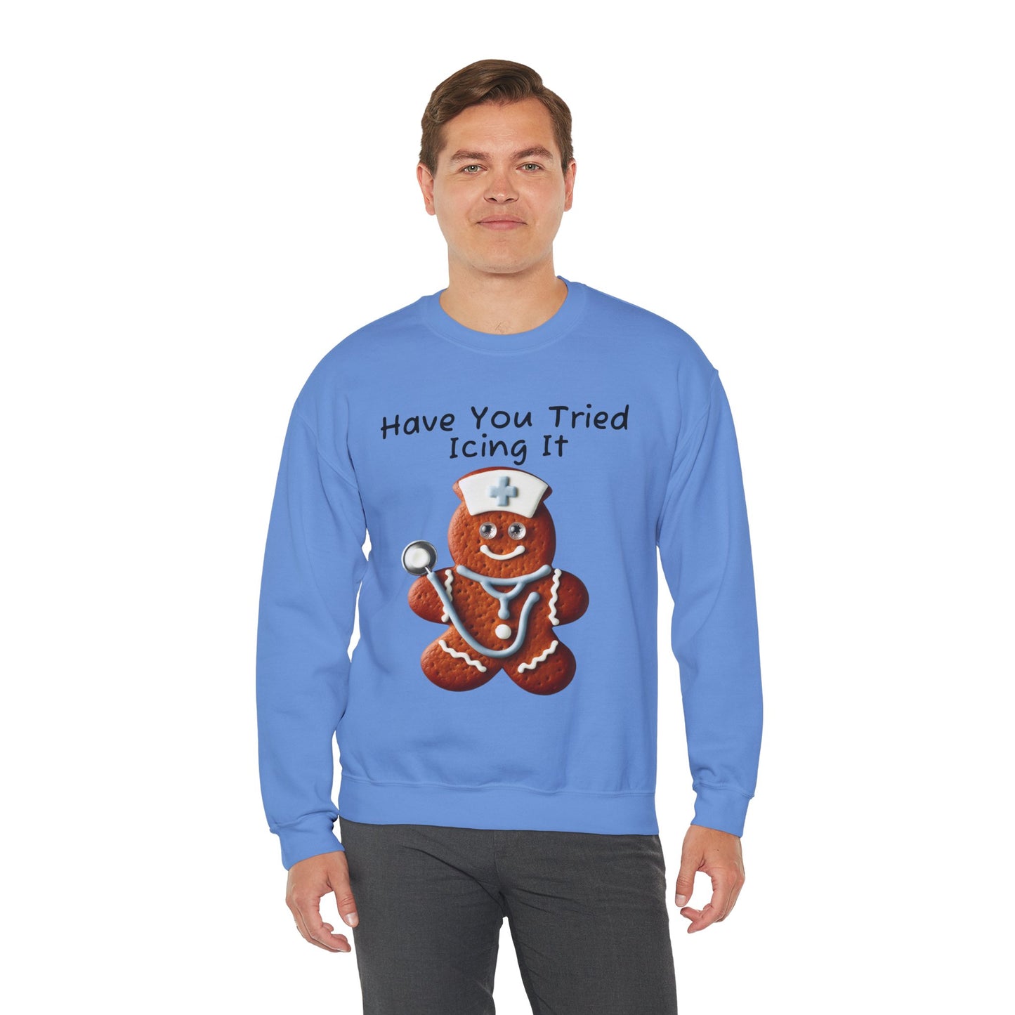 Gingerbread Icing Nurse Humor Sweatshirt