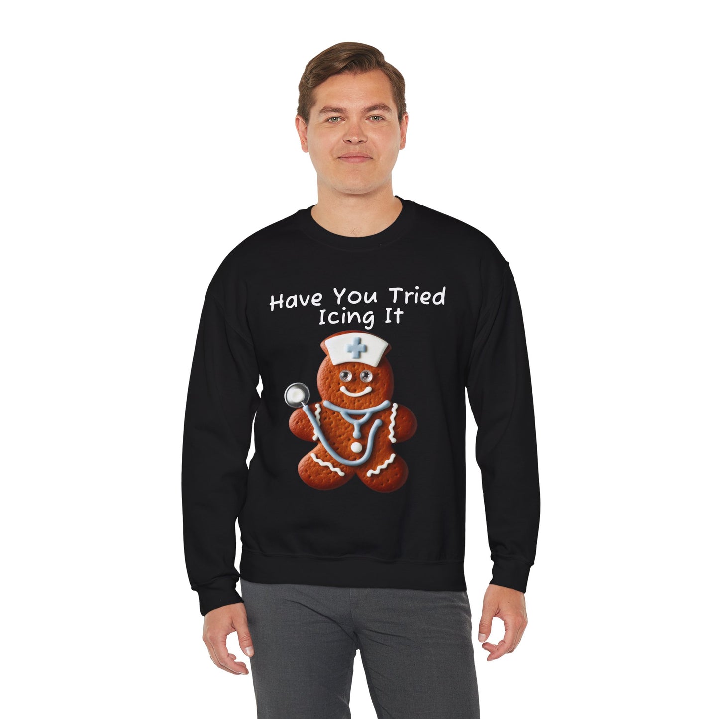 Gingerbread Icing Nurse Humor Sweatshirt