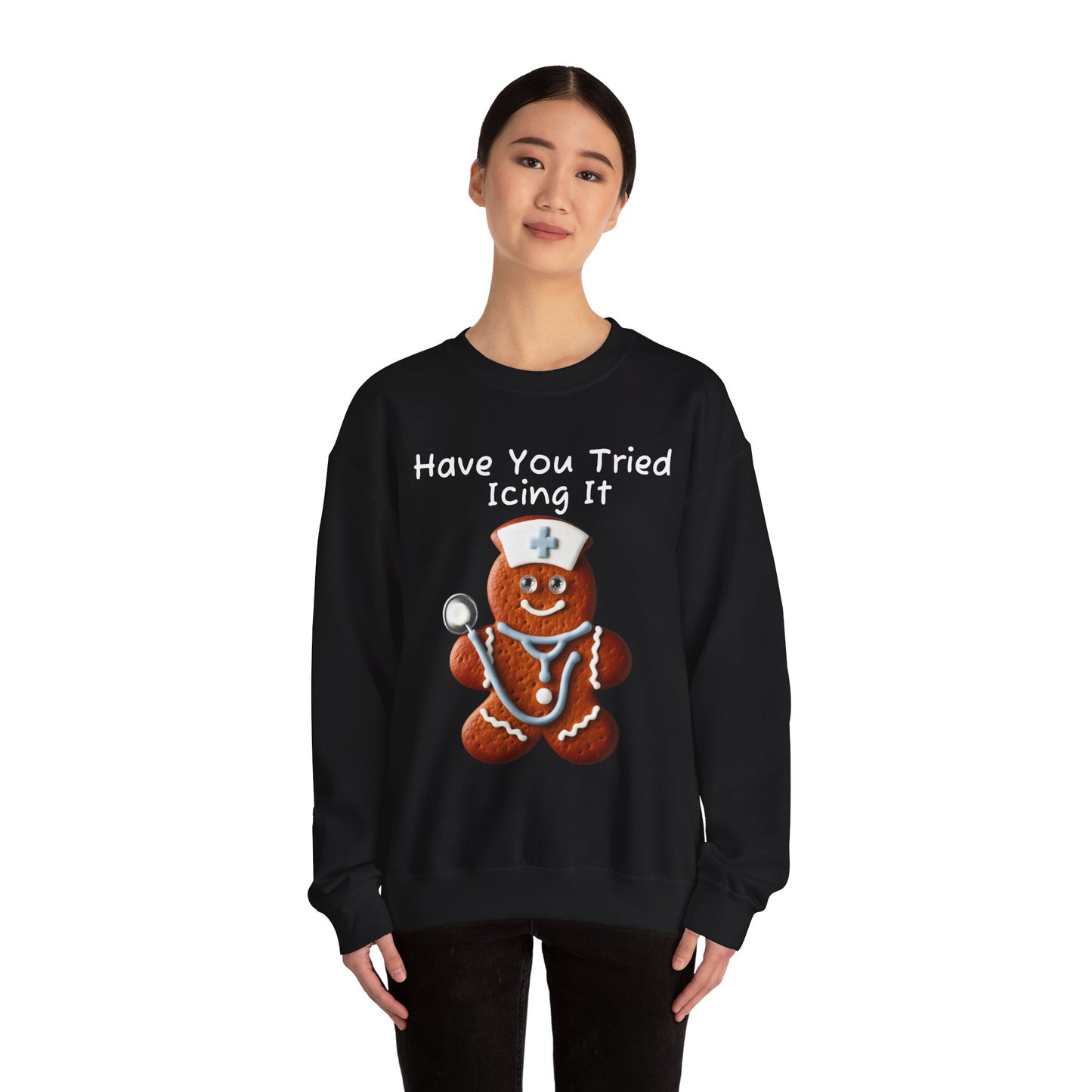 Gingerbread Icing Nurse Humor Sweatshirt