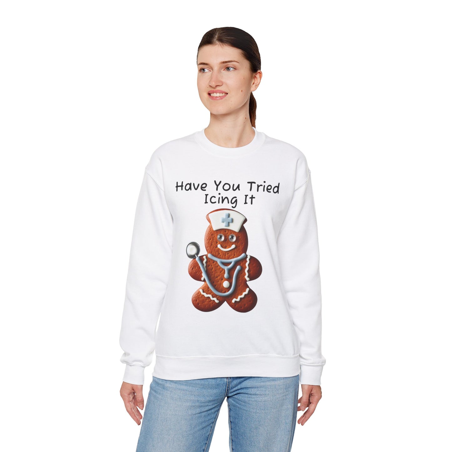 Gingerbread Icing Nurse Humor Sweatshirt