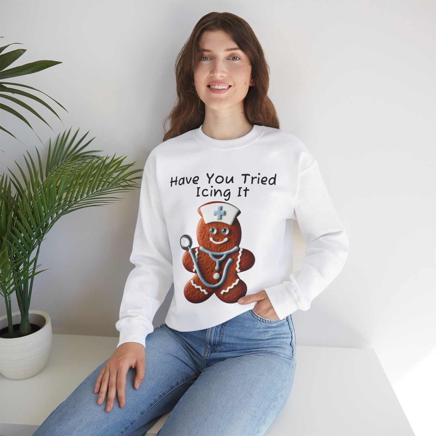 Gingerbread Icing Nurse Humor Sweatshirt