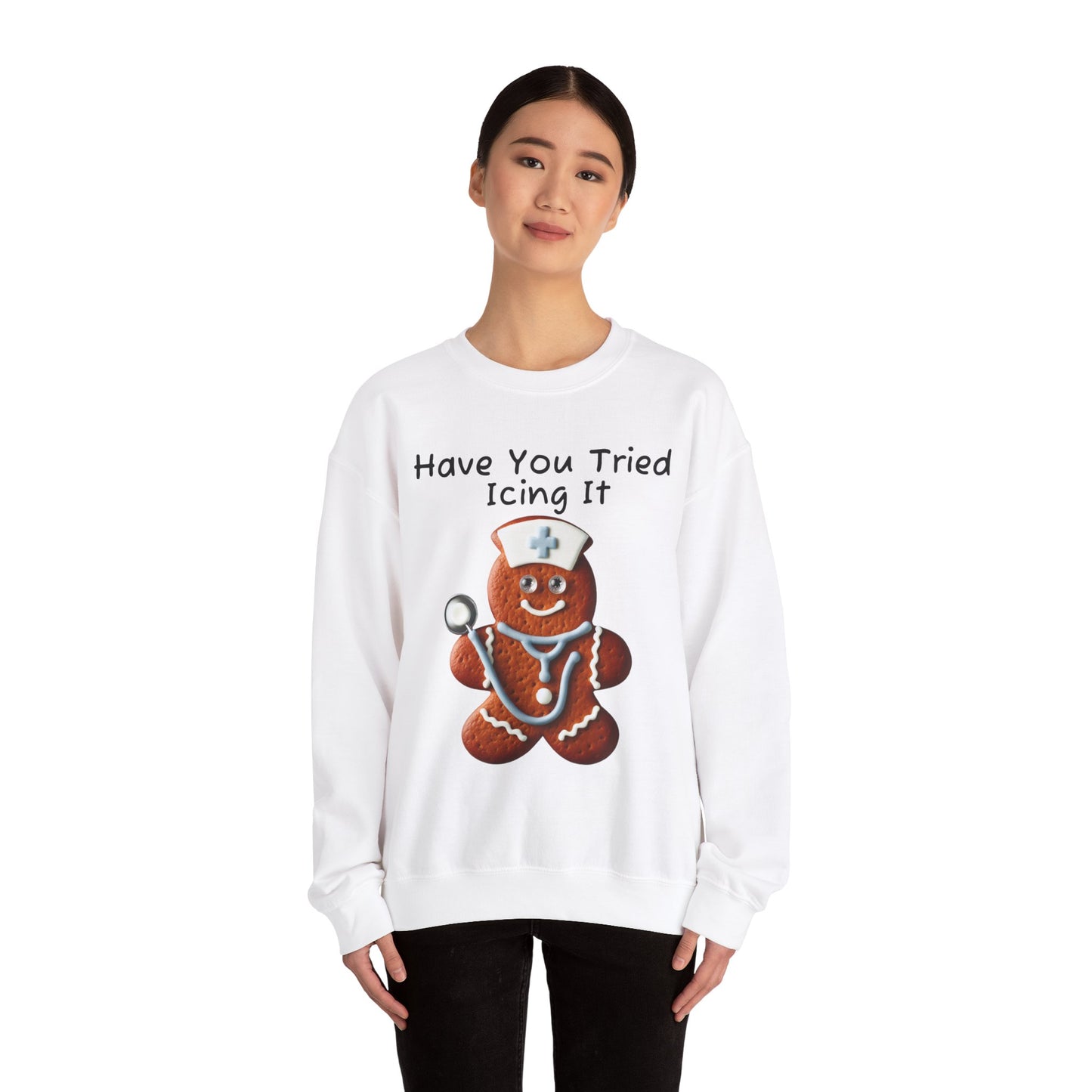 Gingerbread Icing Nurse Humor Sweatshirt